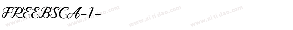 FREEBSCA-1字体转换