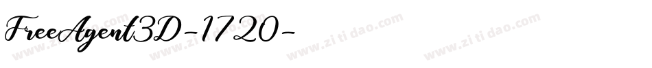 FreeAgent3D-1720字体转换