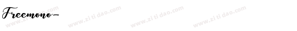 Freemono字体转换