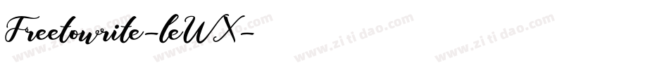 Freetowrite-leWX字体转换