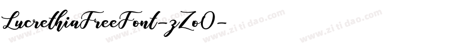 LucrethiaFreeFont-zZo0字体转换