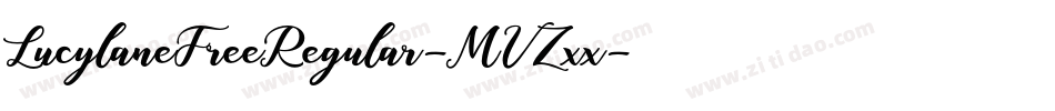 LucylaneFreeRegular-MVZxx字体转换