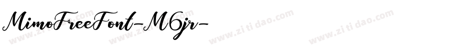 MimoFreeFont-M6jr字体转换
