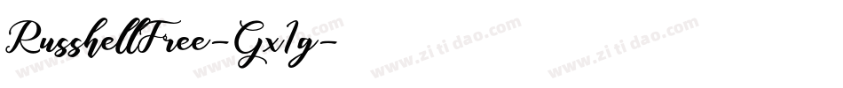 RusshellFree-Gx1g字体转换