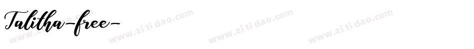 Talitha-free字体转换