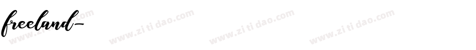 freeland字体转换