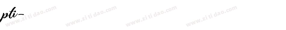 pti字体转换
