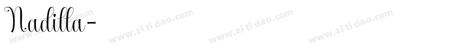 Nadilla字体转换