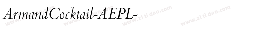 ArmandCocktail-AEPL字体转换