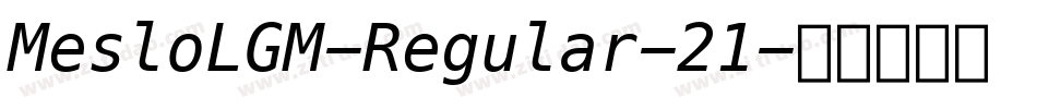 MesloLGM-Regular-21字体转换