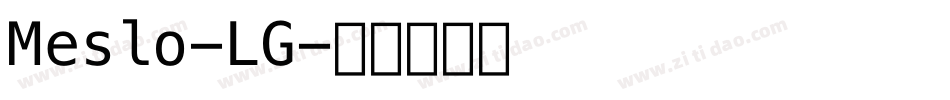 Meslo-LG字体转换