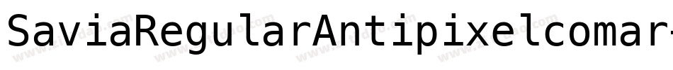 SaviaRegularAntipixelcomar-83Lg字体转换