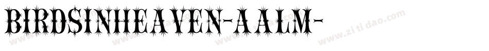 Birdsinheaven-aalm字体转换