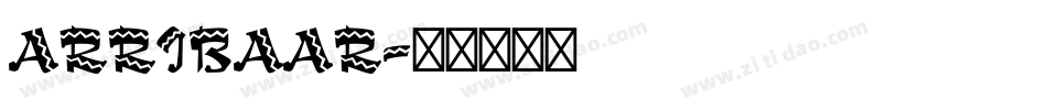 ARRIBAAR字体转换