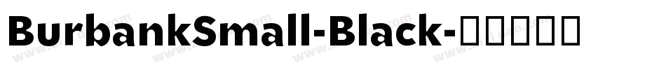 BurbankSmall-Black字体转换