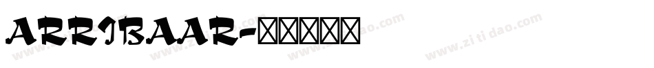ARRIBAAR字体转换
