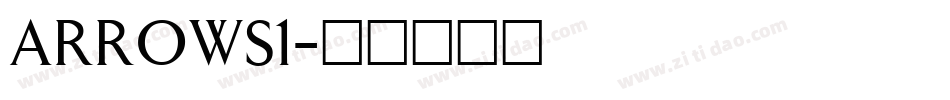 ARROWS1字体转换