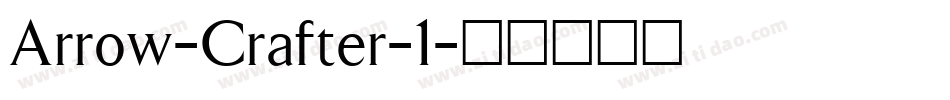Arrow-Crafter-1字体转换