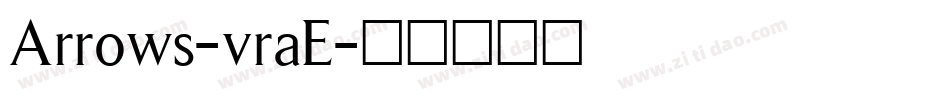 Arrows-vraE字体转换