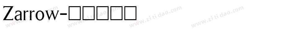 Zarrow字体转换