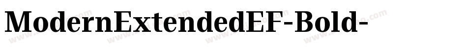 ModernExtendedEF-Bold字体转换
