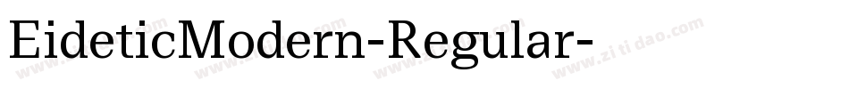 EideticModern-Regular字体转换