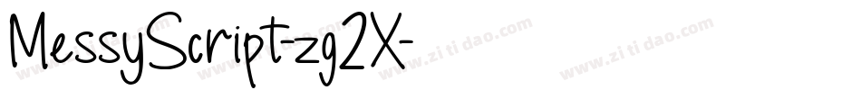 MessyScript-zg2X字体转换