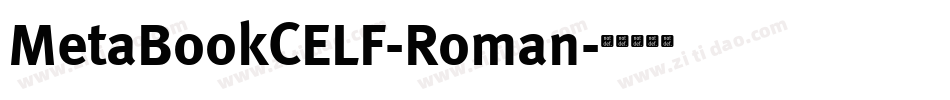 MetaBookCELF-Roman字体转换