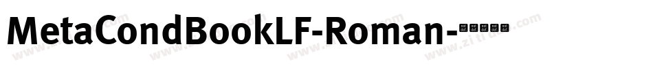 MetaCondBookLF-Roman字体转换