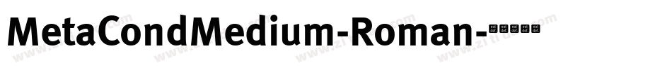 MetaCondMedium-Roman字体转换