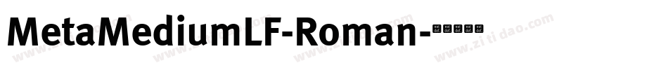 MetaMediumLF-Roman字体转换
