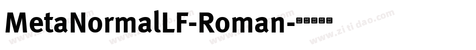 MetaNormalLF-Roman字体转换