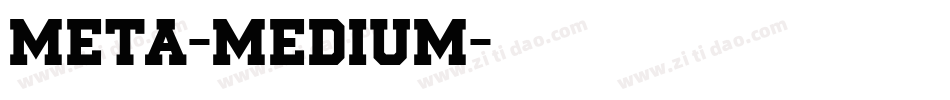 Meta-Medium字体转换