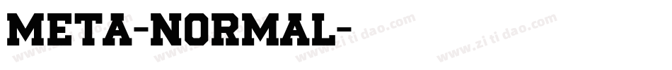 Meta-Normal字体转换
