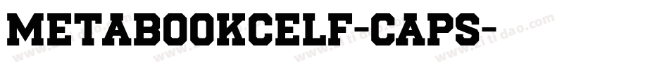 MetaBookCELF-Caps字体转换