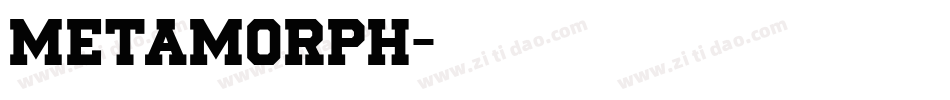 Metamorph字体转换