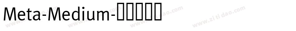 Meta-Medium字体转换