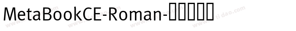 MetaBookCE-Roman字体转换