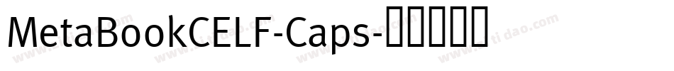 MetaBookCELF-Caps字体转换