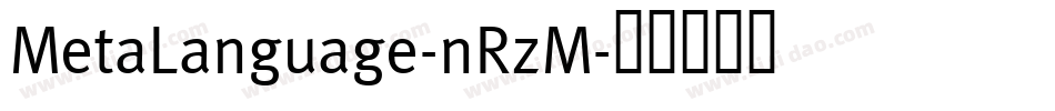 MetaLanguage-nRzM字体转换