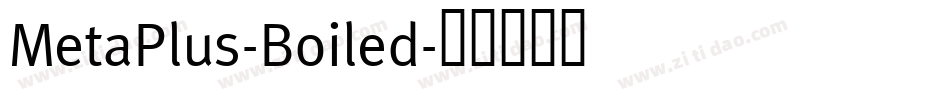 MetaPlus-Boiled字体转换