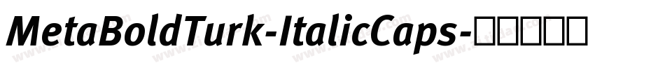 MetaBoldTurk-ItalicCaps字体转换