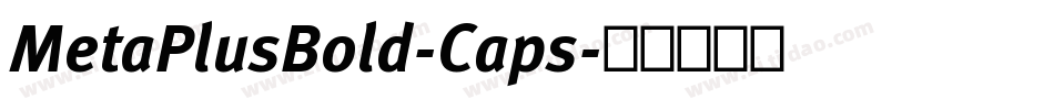 MetaPlusBold-Caps字体转换