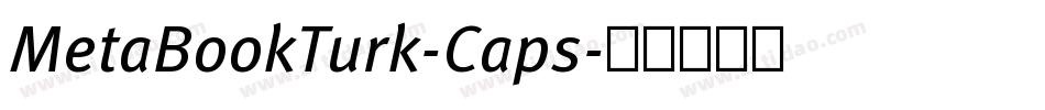 MetaBookTurk-Caps字体转换