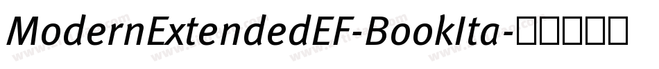 ModernExtendedEF-BookIta字体转换
