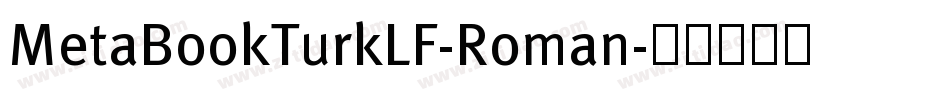 MetaBookTurkLF-Roman字体转换