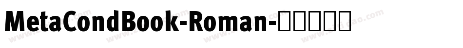MetaCondBook-Roman字体转换