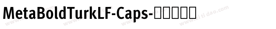 MetaBoldTurkLF-Caps字体转换