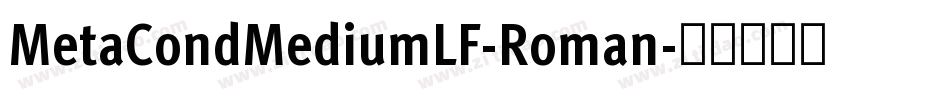 MetaCondMediumLF-Roman字体转换