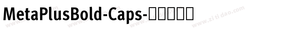 MetaPlusBold-Caps字体转换